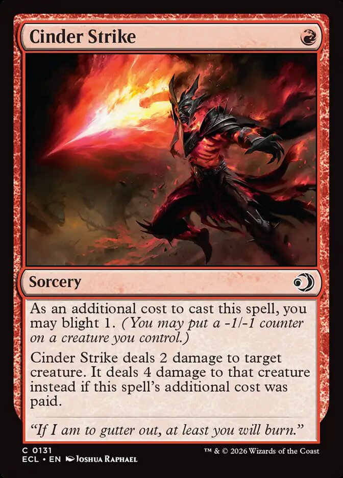 Cinder Strike - Lorwyn Eclipsed