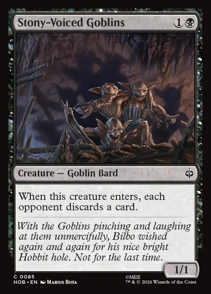 Stony-Voiced Goblins - The Hobbit