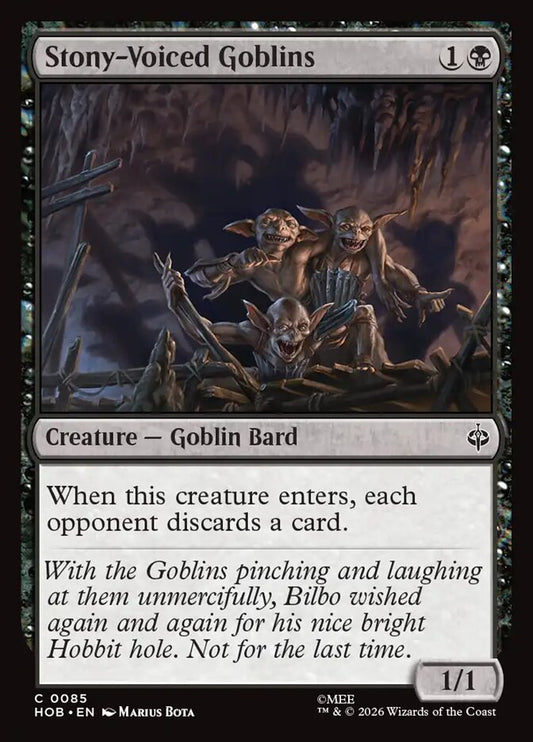 Stony-Voiced Goblins - The Hobbit