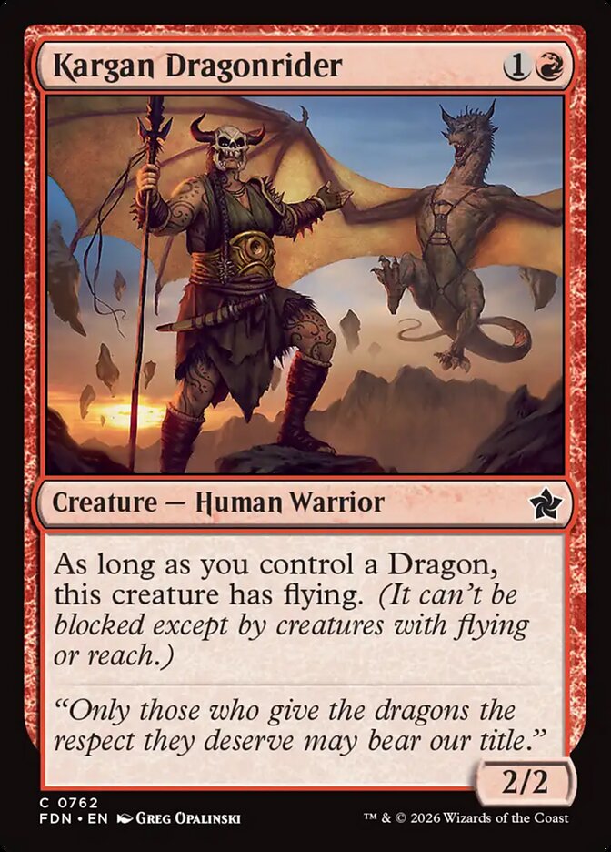 Kargan Dragonrider - Foundations