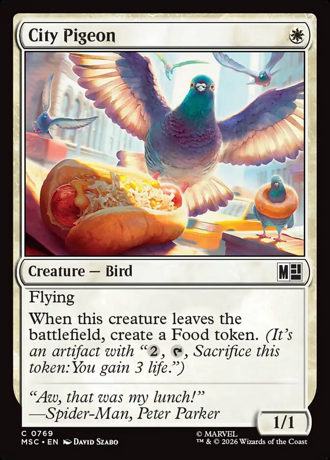 City Pigeon - Marvel Super Heroes Commander