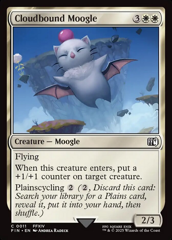 Cloudbound Moogle - Final Fantasy