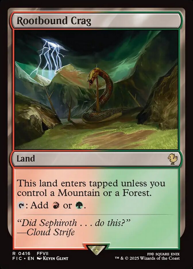 Rootbound Crag - Final Fantasy Commander