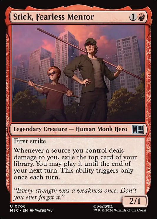 Stick, Fearless Mentor - Marvel Super Heroes Commander