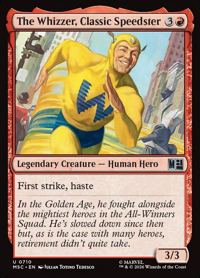 The Whizzer, Classic Speedster - Marvel Super Heroes Commander