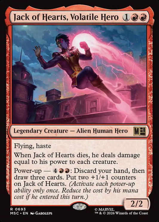 Jack of Hearts, Volatile Hero - Marvel Super Heroes Commander