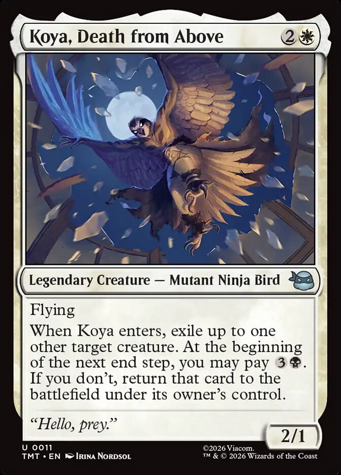 Koya, Death from Above - Teenage Mutant Ninja Turtles