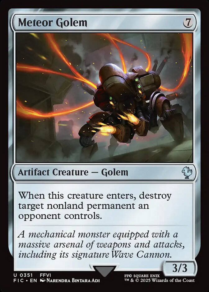 Meteor Golem - Final Fantasy Commander