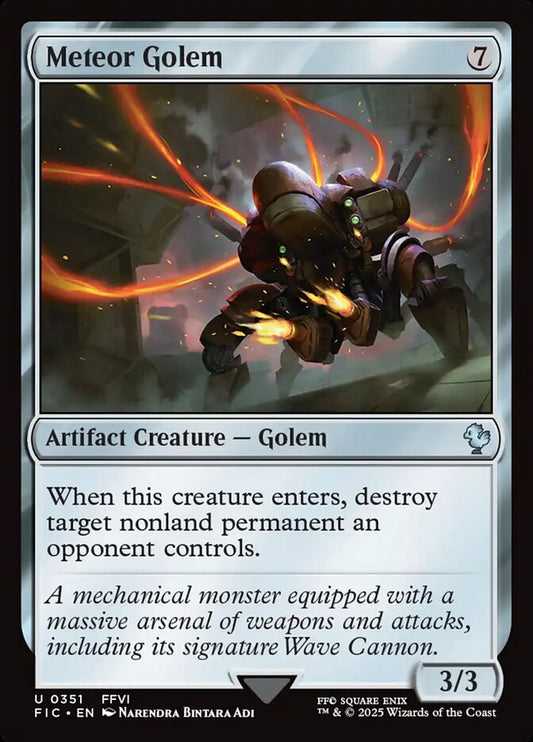 Meteor Golem - Final Fantasy Commander