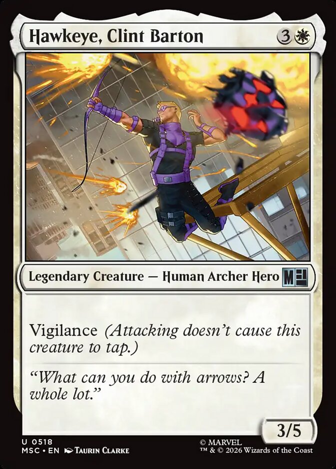Hawkeye, Clint Barton - Marvel Super Heroes Commander