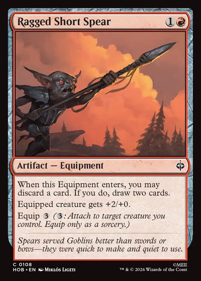 Ragged Short Spear - The Hobbit
