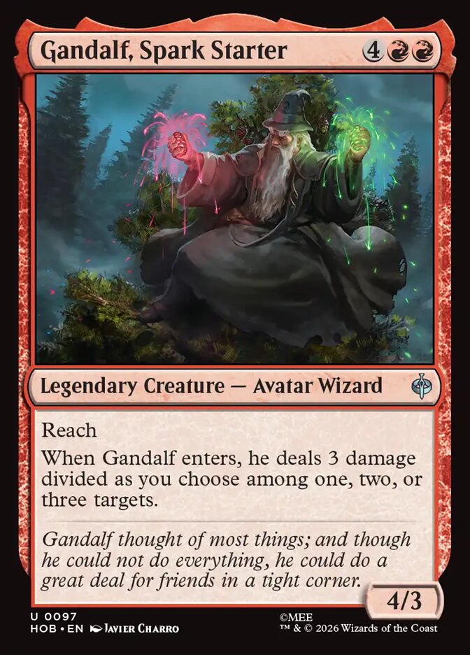 Gandalf, Spark Starter - The Hobbit