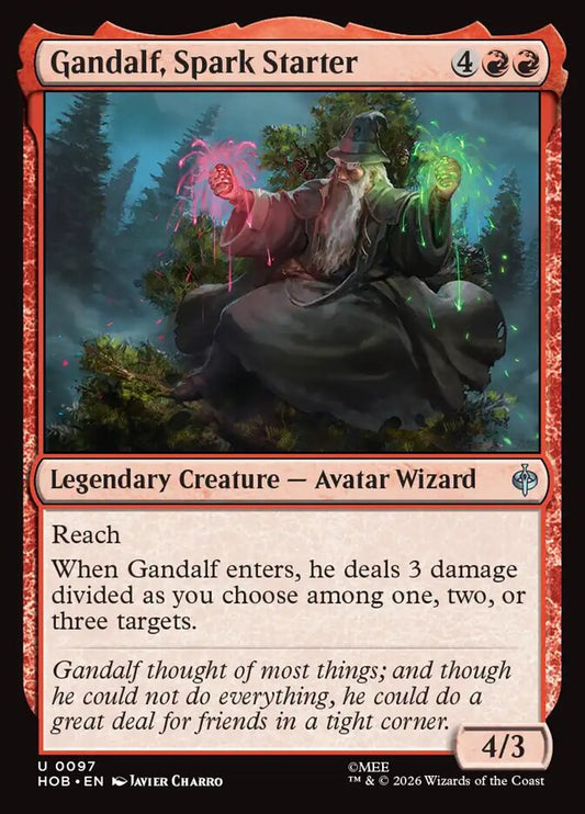 Gandalf, Spark Starter - The Hobbit