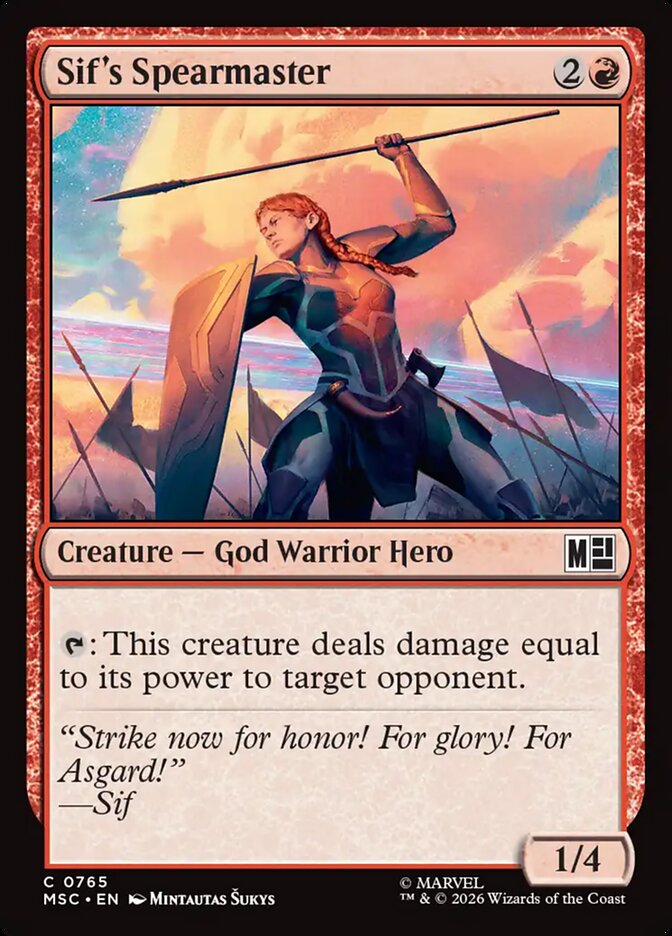 Sif's Spearmaster - Marvel Super Heroes Commander