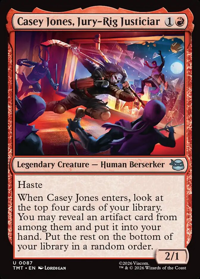Casey Jones, Jury-Rig Justiciar - Teenage Mutant Ninja Turtles
