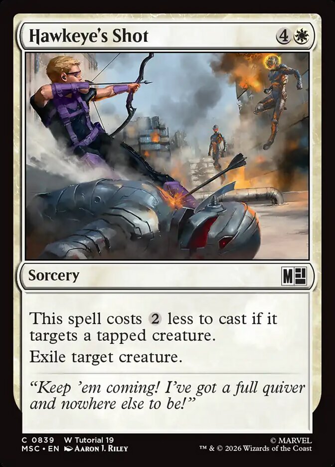 Hawkeye's Shot - Marvel Super Heroes Commander