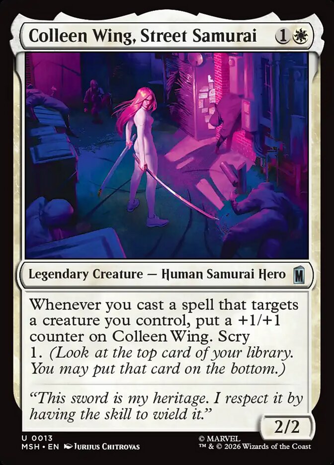 Colleen Wing, Street Samurai - Marvel Super Heroes