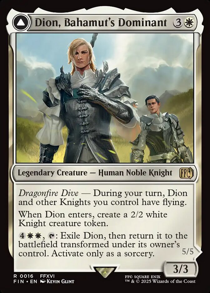 Dion, Bahamut's Dominant // Bahamut, Warden of Light - Final Fantasy