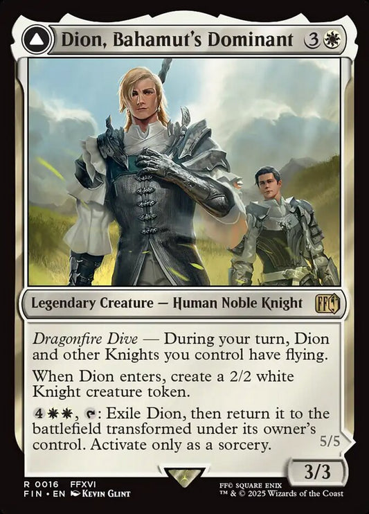 Dion, Bahamut's Dominant // Bahamut, Warden of Light - Final Fantasy