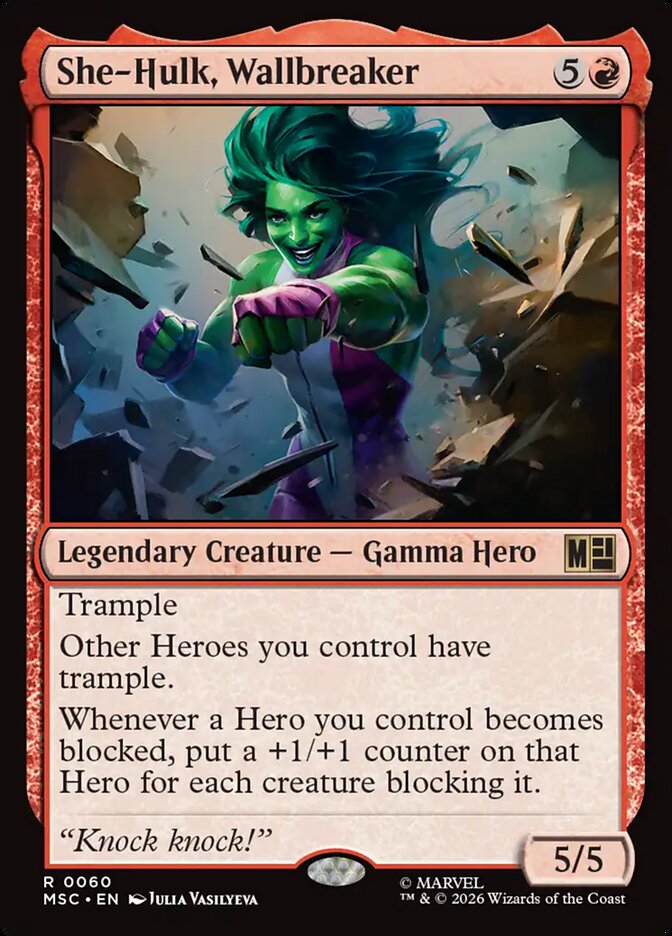 She-Hulk, Wallbreaker - Marvel Super Heroes Commander