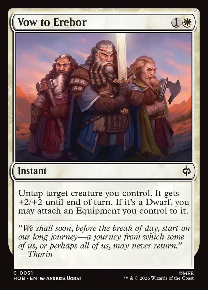 Vow to Erebor - The Hobbit
