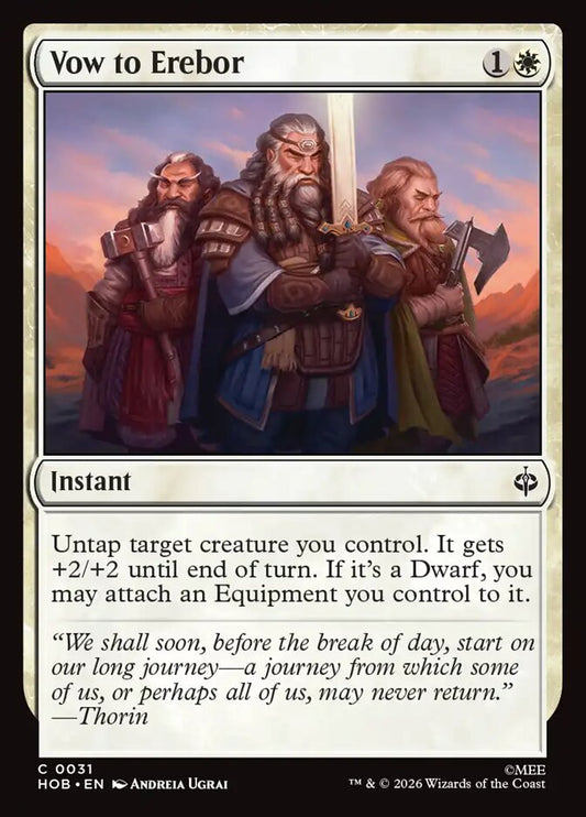 Vow to Erebor - The Hobbit