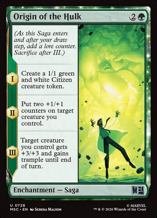 Origin of the Hulk - Marvel Super Heroes Commander
