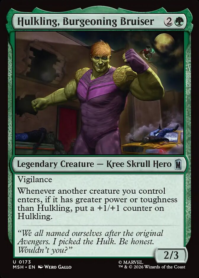 Hulkling, Burgeoning Bruiser - Marvel Super Heroes