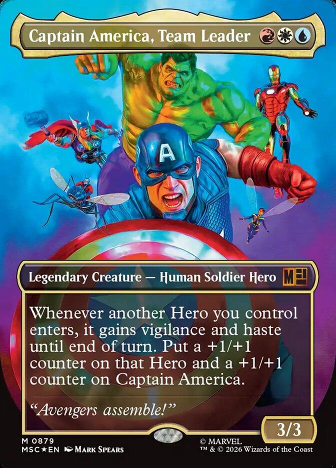 Captain America, Team Leader - Marvel Super Heroes Commander