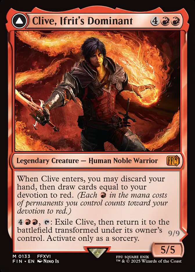 Clive, Ifrit's Dominant // Ifrit, Warden of Inferno - Final Fantasy