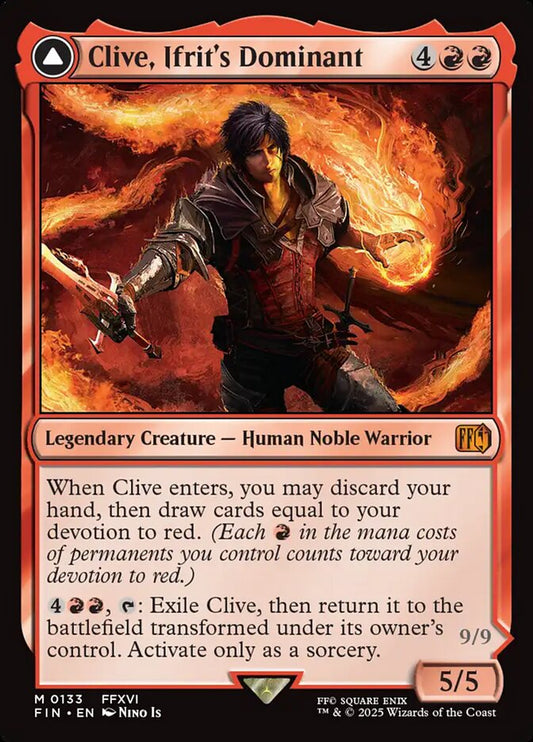Clive, Ifrit's Dominant // Ifrit, Warden of Inferno - Final Fantasy