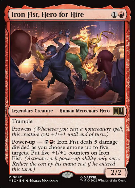Iron Fist, Hero for Hire - Marvel Super Heroes Commander