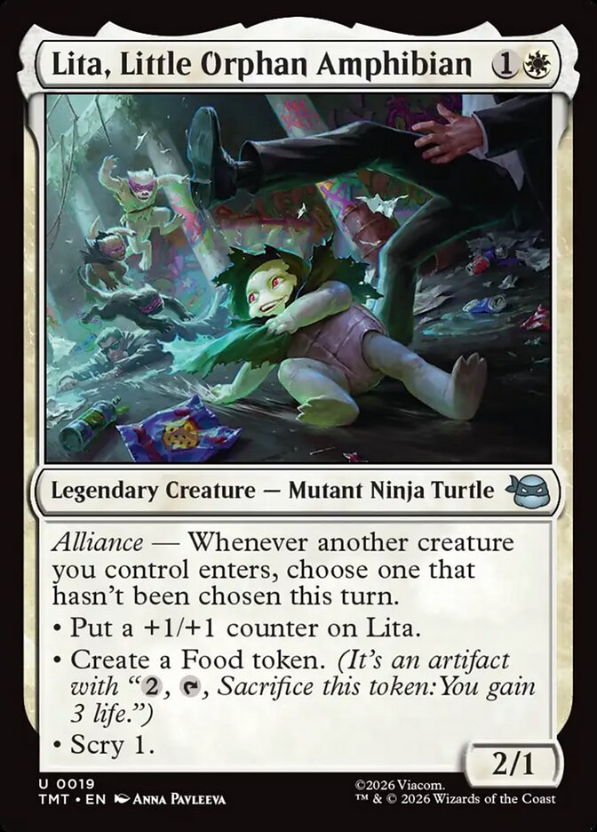 Lita, Little Orphan Amphibian - Teenage Mutant Ninja Turtles