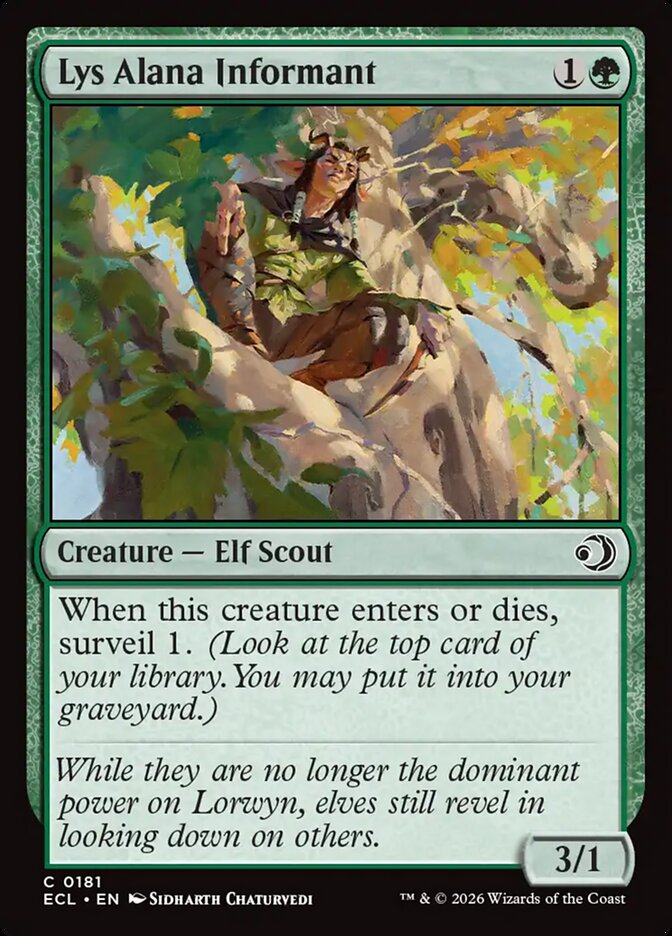 Lys Alana Informant - Lorwyn Eclipsed