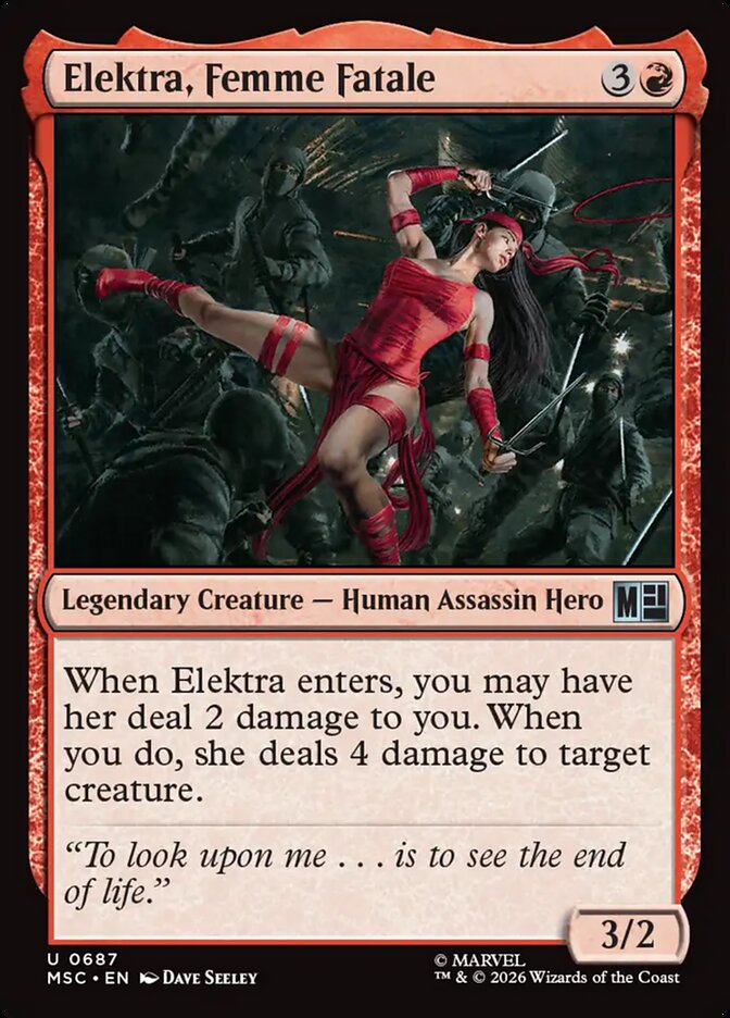 Elektra, Femme Fatale - Marvel Super Heroes Commander