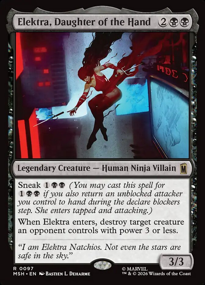Elektra, Daughter of the Hand - Marvel Super Heroes