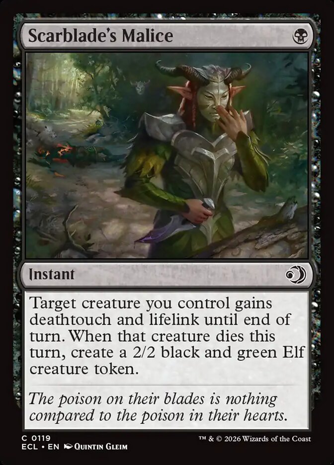 Scarblade's Malice - Lorwyn Eclipsed