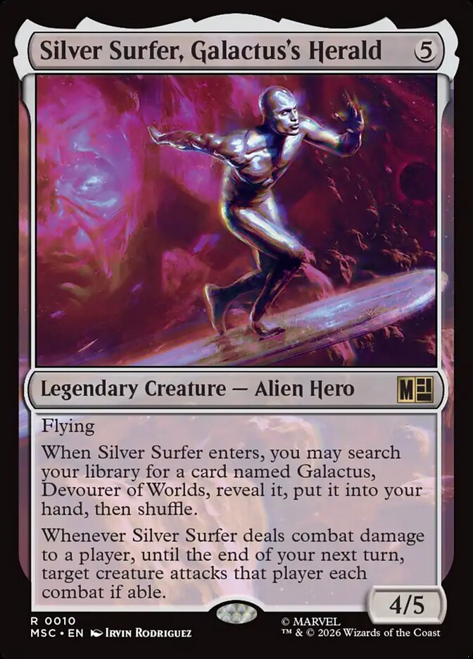 Silver Surfer, Galactus's Herald - Marvel Super Heroes Commander