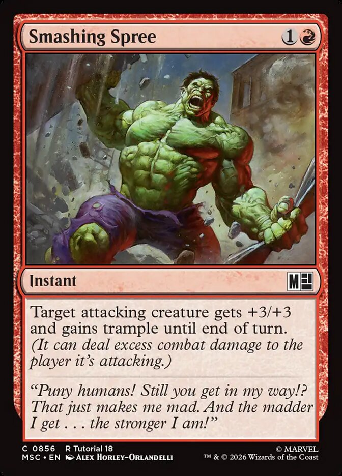 Smashing Spree - Marvel Super Heroes Commander