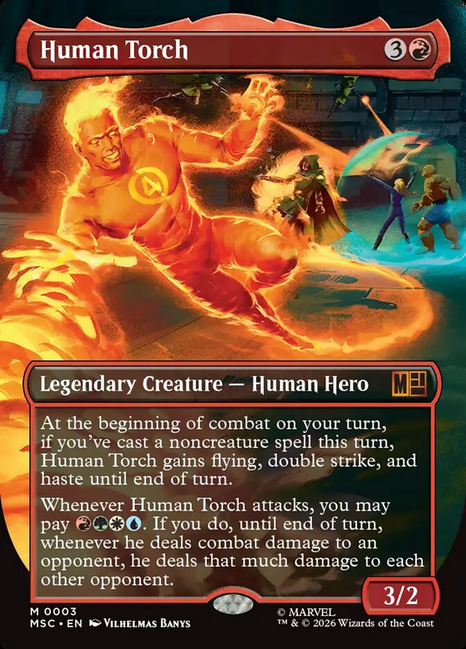 Human Torch - Marvel Super Heroes Commander