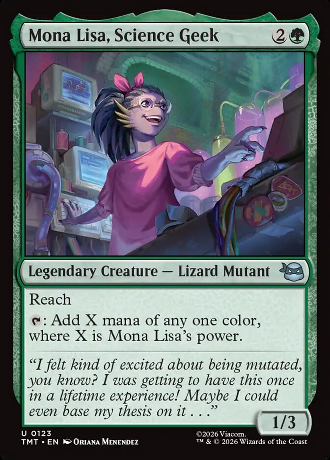 Mona Lisa, Science Geek - Teenage Mutant Ninja Turtles