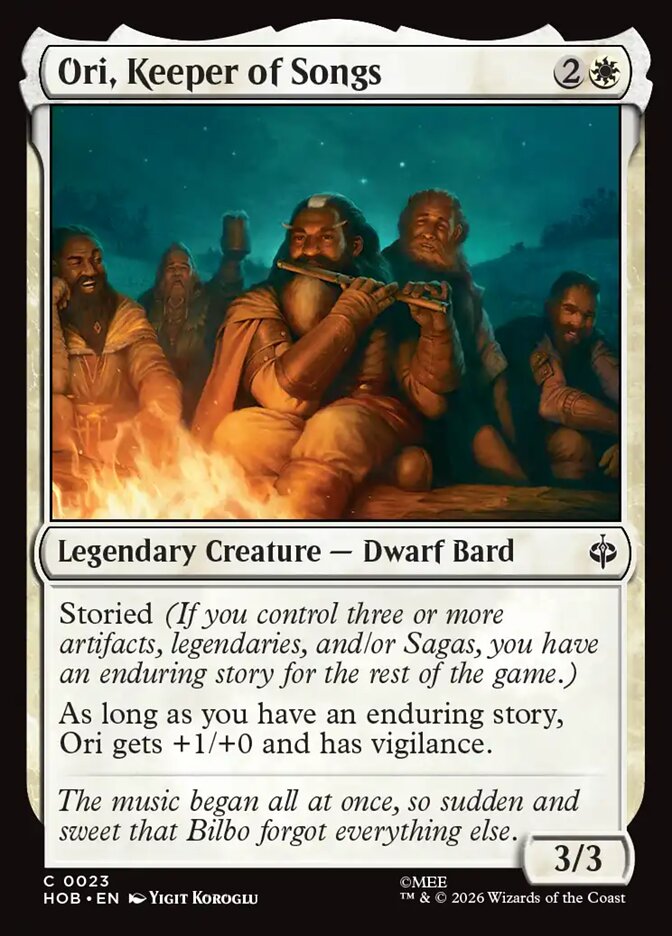 Ori, Keeper of Songs - The Hobbit