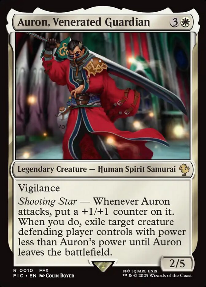 Auron, Venerated Guardian - Final Fantasy Commander