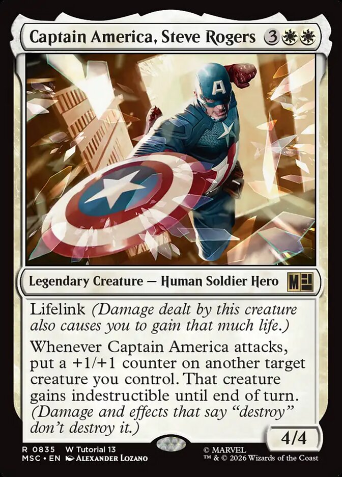 Captain America, Steve Rogers - Marvel Super Heroes Commander