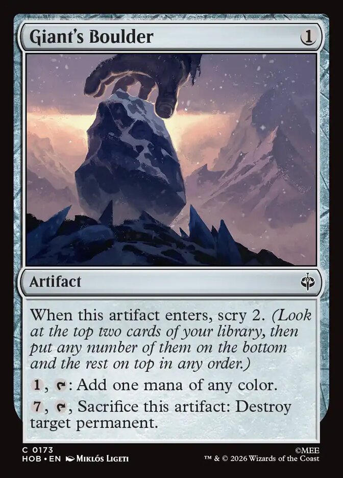 Giant's Boulder - The Hobbit