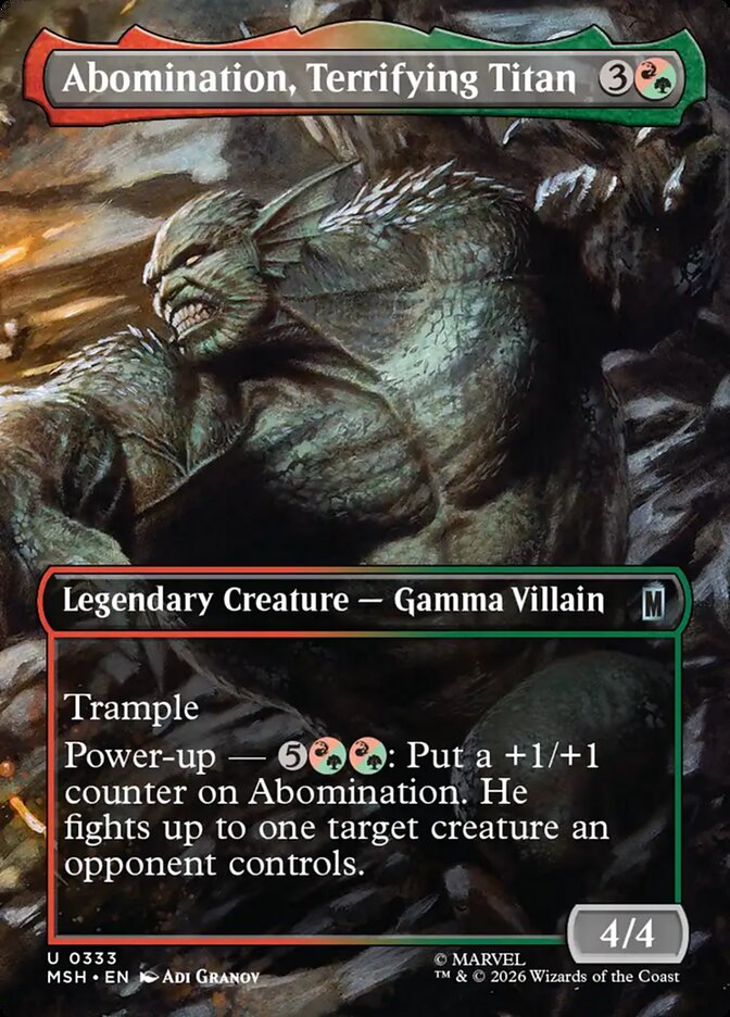 Abomination, Terrifying Titan - Marvel Super Heroes