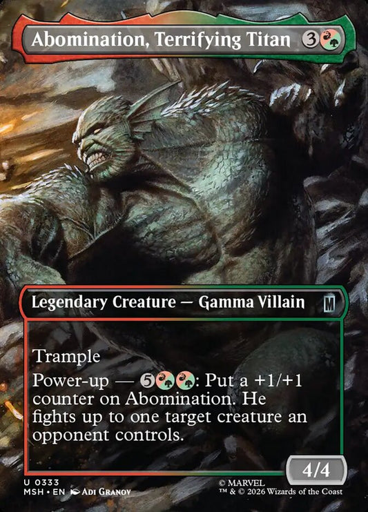 Abomination, Terrifying Titan - Marvel Super Heroes