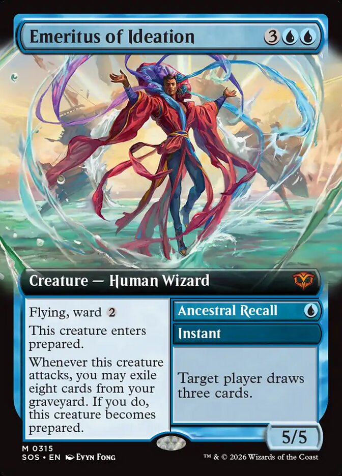 Emeritus of Ideation // Ancestral Recall - Secrets of Strixhaven