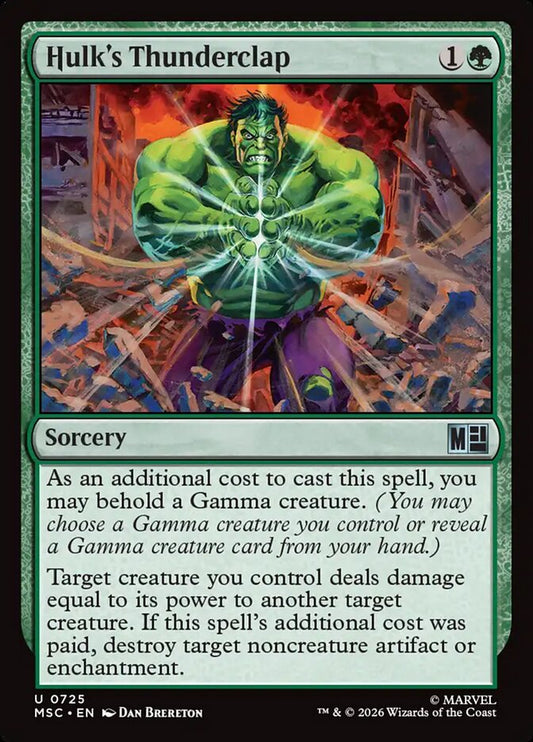 Hulk's Thunderclap - Marvel Super Heroes Commander
