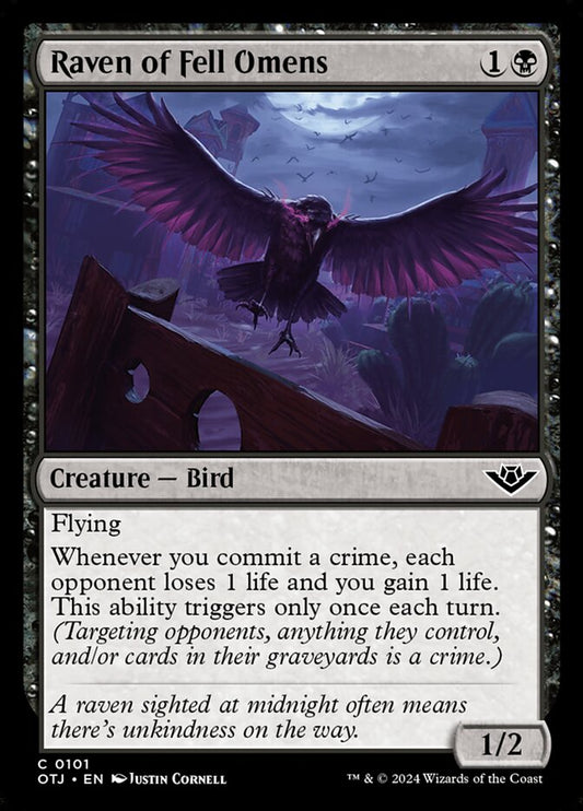 Raven of Fell Omens - Outlaws of Thunder Junction